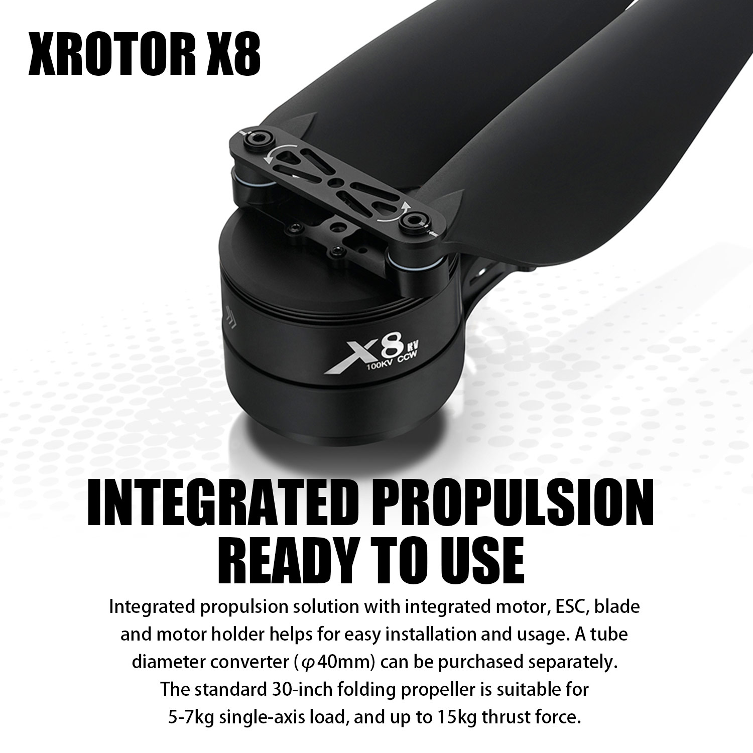 Drone Kit Heavy Lift - مجموعة نظام الطاقة X8: مجموعة المروحة